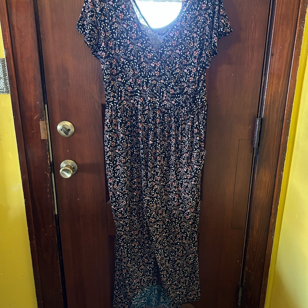 Gilli Black Floral Romper